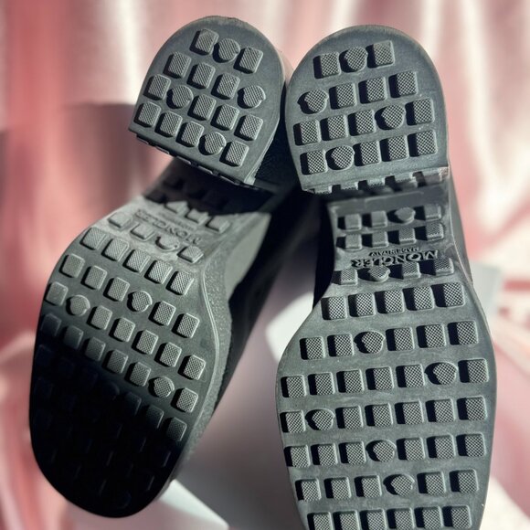 Moncler Splora Pocket Black Sock Bootie Fashion Chunky Block Platform Heel Boots - Picture 8 of 11